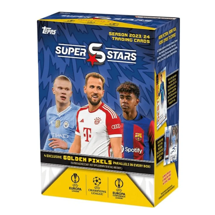 Topps | Topps UCC Superstars 23/24 - Value Box - 8 Sobres de UEFA Superstars 2024