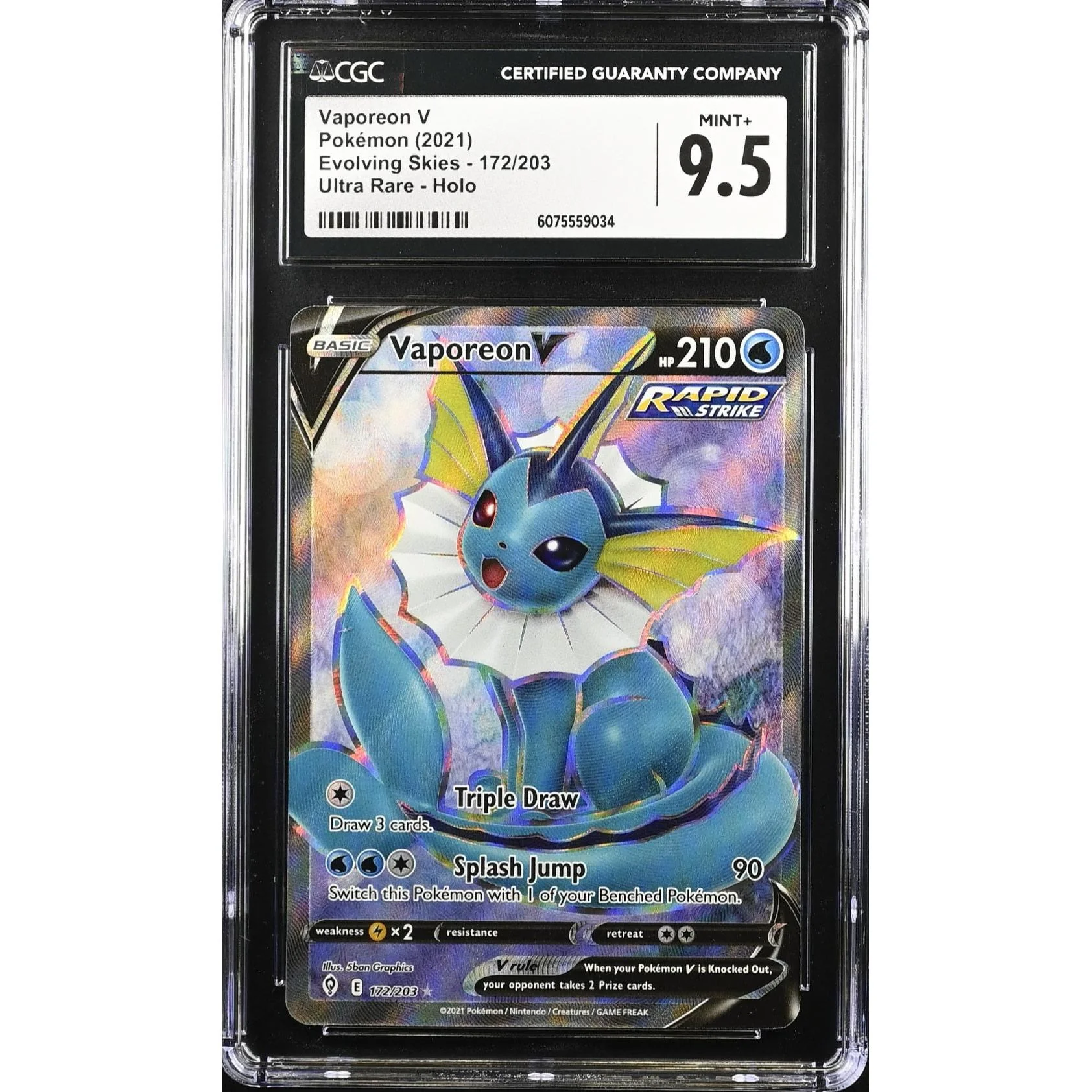 Vaporeon V (EVS 172) Evolving Skies